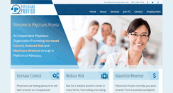 Desktop Screenshot of physiciansproviso.com